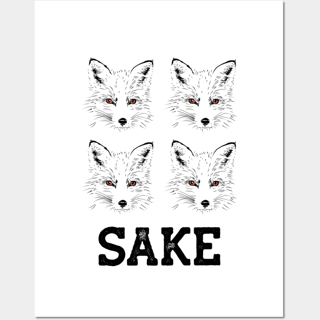 Four Fox Sake IV Wall Art by THUD creative